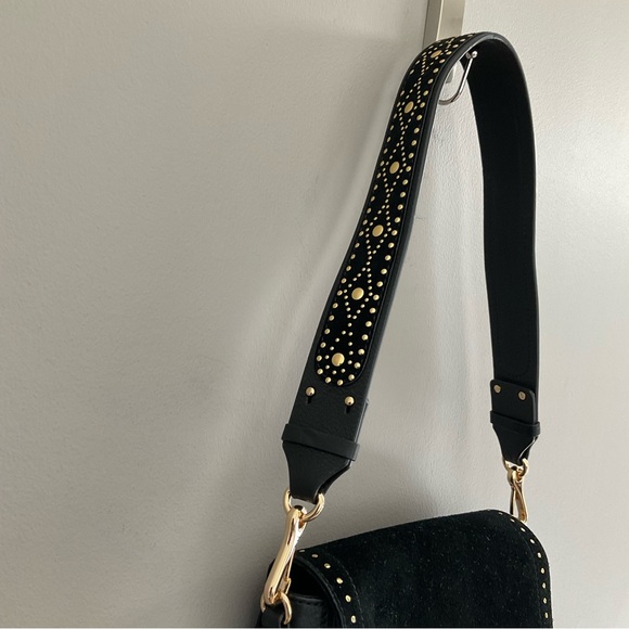 Vince Camuto Artera Saddle Leather/Suede Shoulder Bag. Like new. - Picture 8 of 13